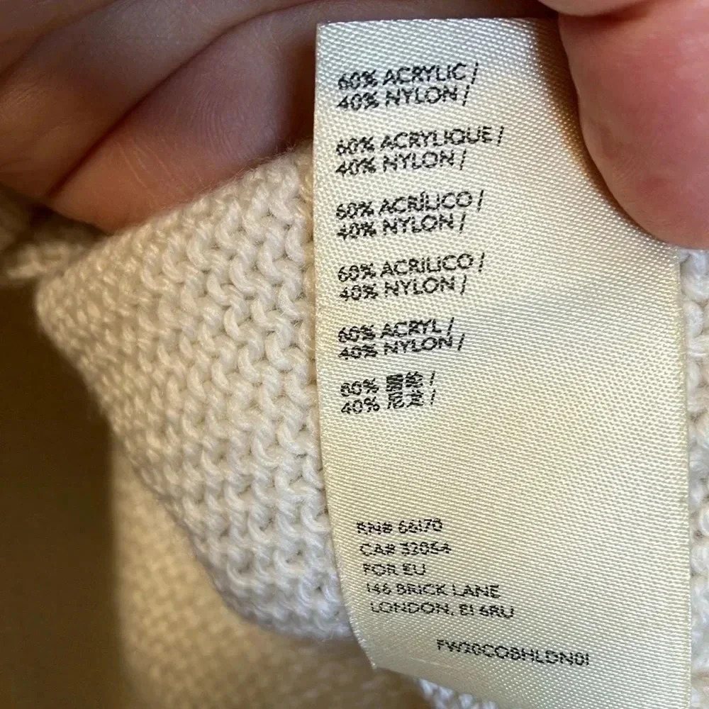BHLDN Sonya Ivory Sweater size M - Picture 5 of 6